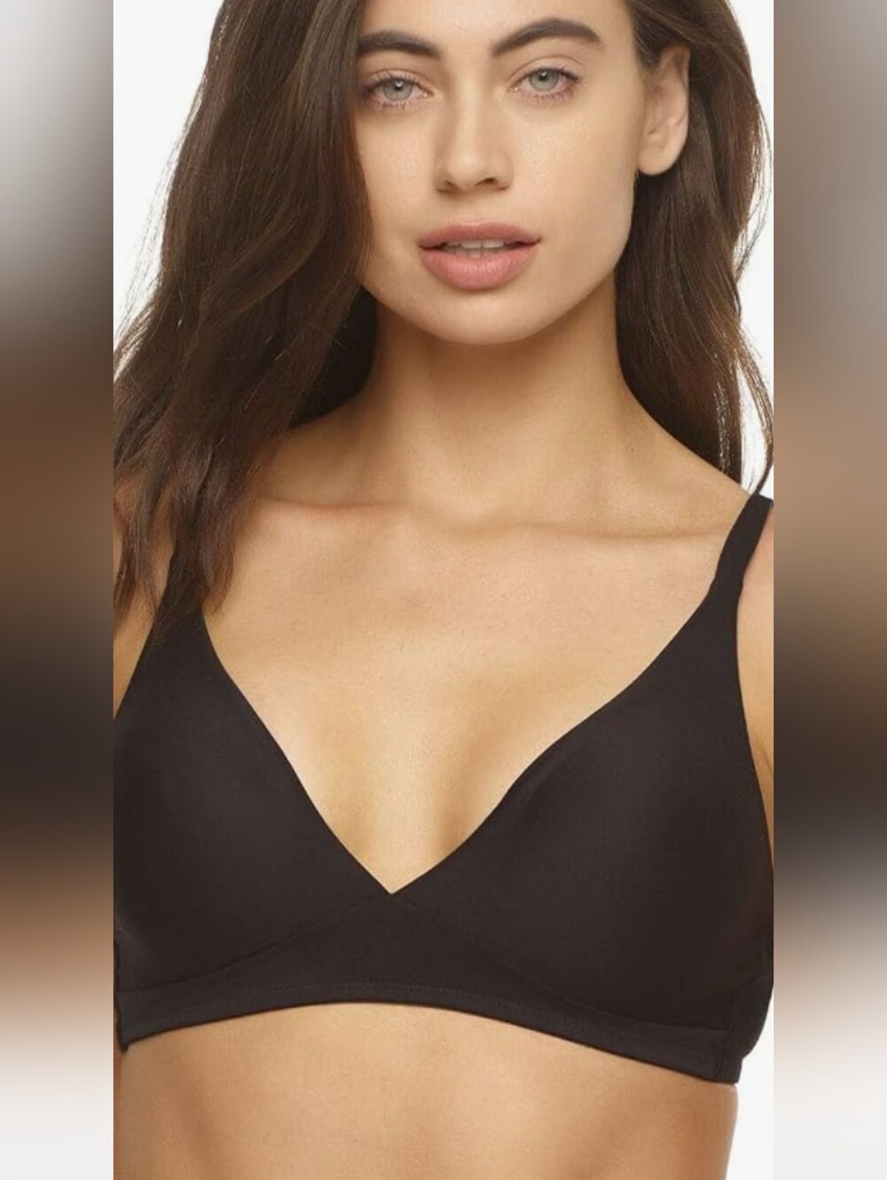 Felina Smooth Wireless Black Bralette